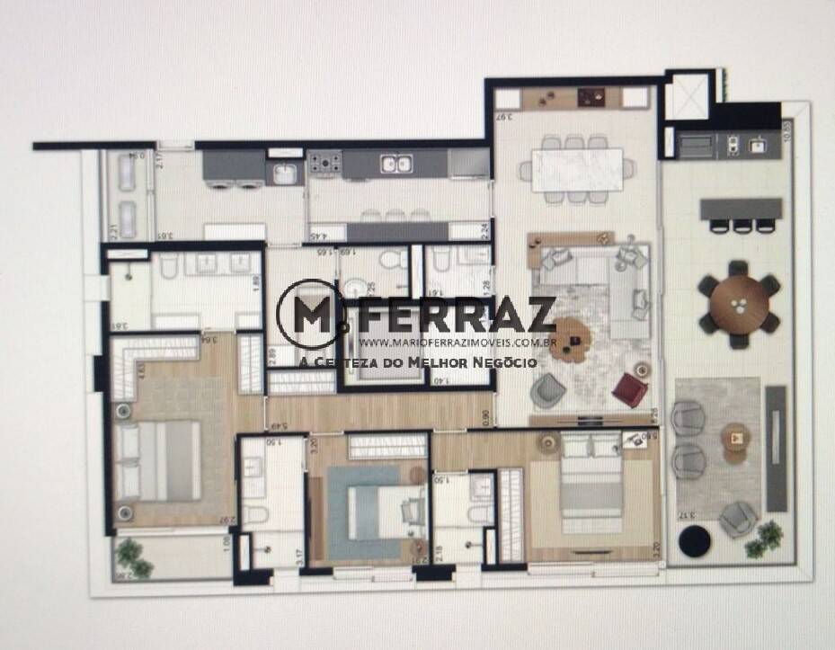 Apartamento à venda com 3 quartos, 186m² - Foto 41