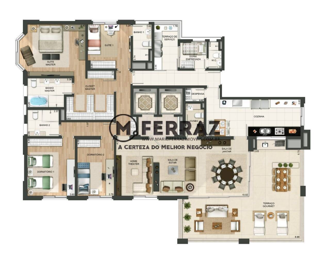 Apartamento à venda com 4 quartos, 274m² - Foto 31