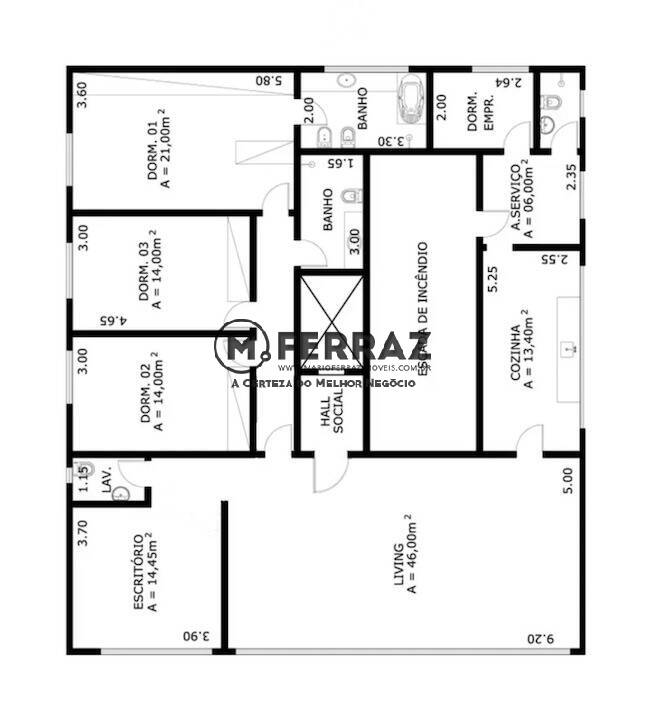 Apartamento à venda com 3 quartos, 189m² - Foto 15