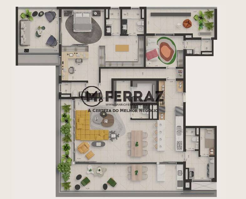 Apartamento à venda com 3 quartos, 256m² - Foto 30